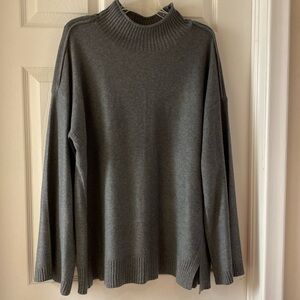 Grey Tunic Length Sweater - size XL